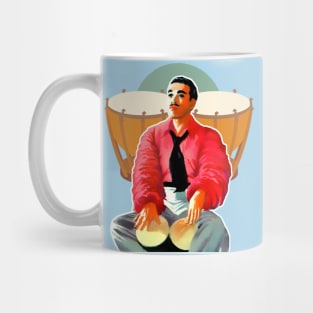 Latino musician man playing drum Mug